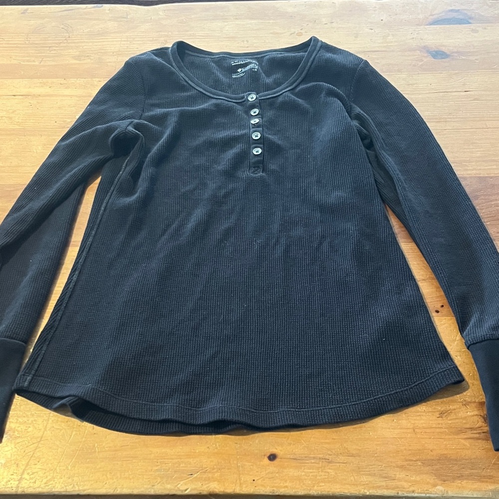 Columbia Black Thermal Long Sleeve Shirt